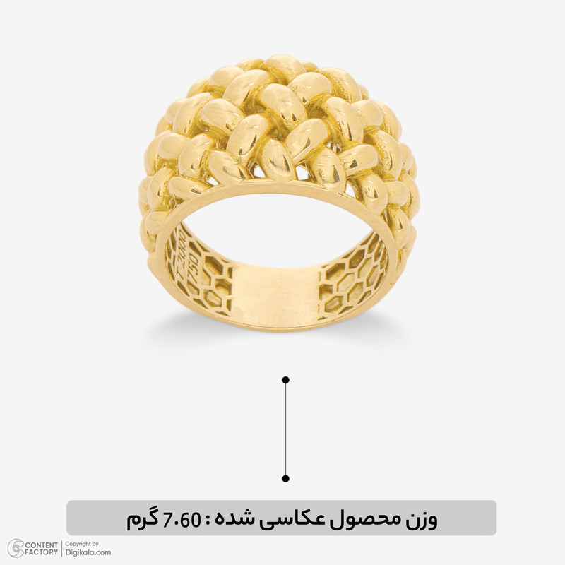 انگشتر طلا 18 عیار زنانه وی گالری مدل MK455 - 8
