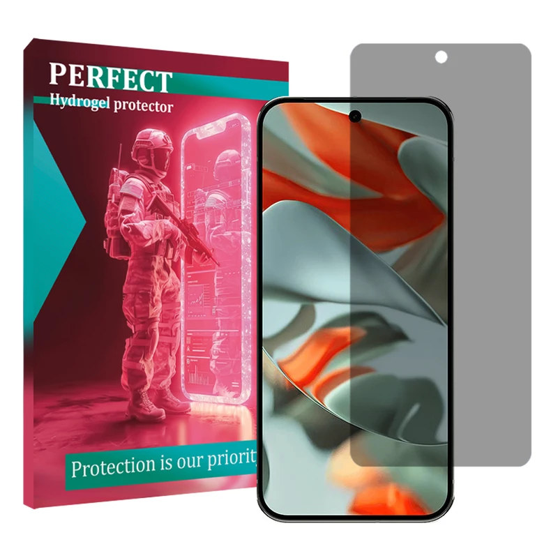 محافظ صفحه نمایش حریم شخصی پرفکت مناسب برای گوشی موبایل گوگل Pixel 9 Pro XL