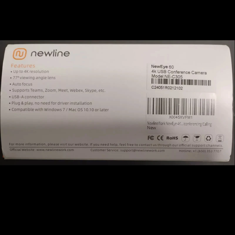 عکس شماره 8 : وب-کم نیولاین مدل with microphone auto neweye 60s