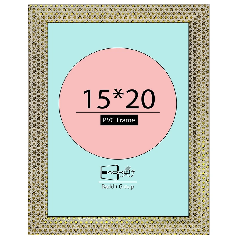 قاب عکس بکلیت طرح خاتم مدل لبه خم دیواری سایز 20×15 سانتی متر