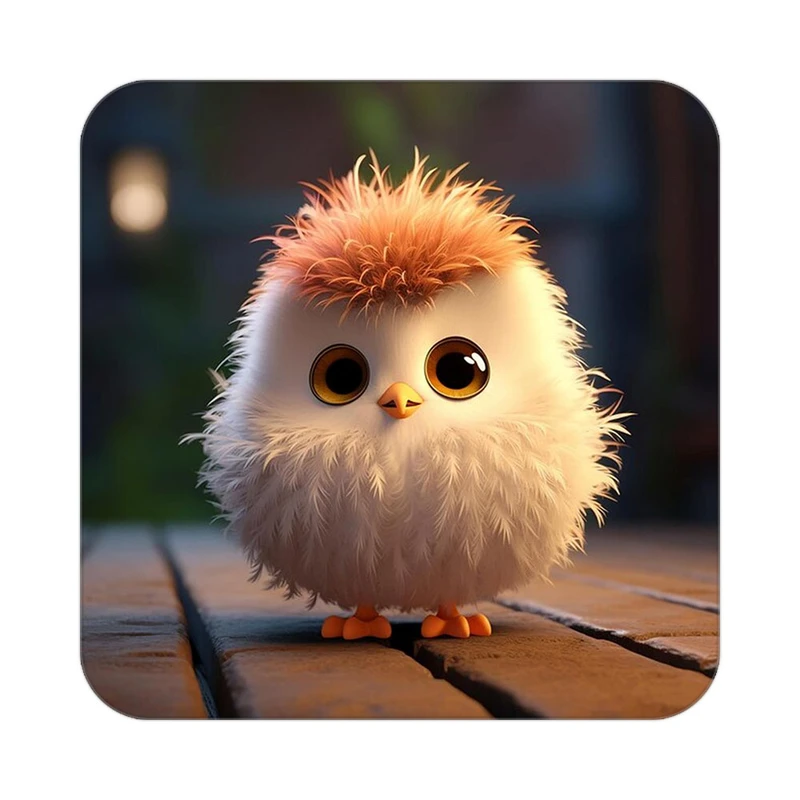 زیر لیوانی کاکتی طرح حیوانات کارتونی مدل mp28071