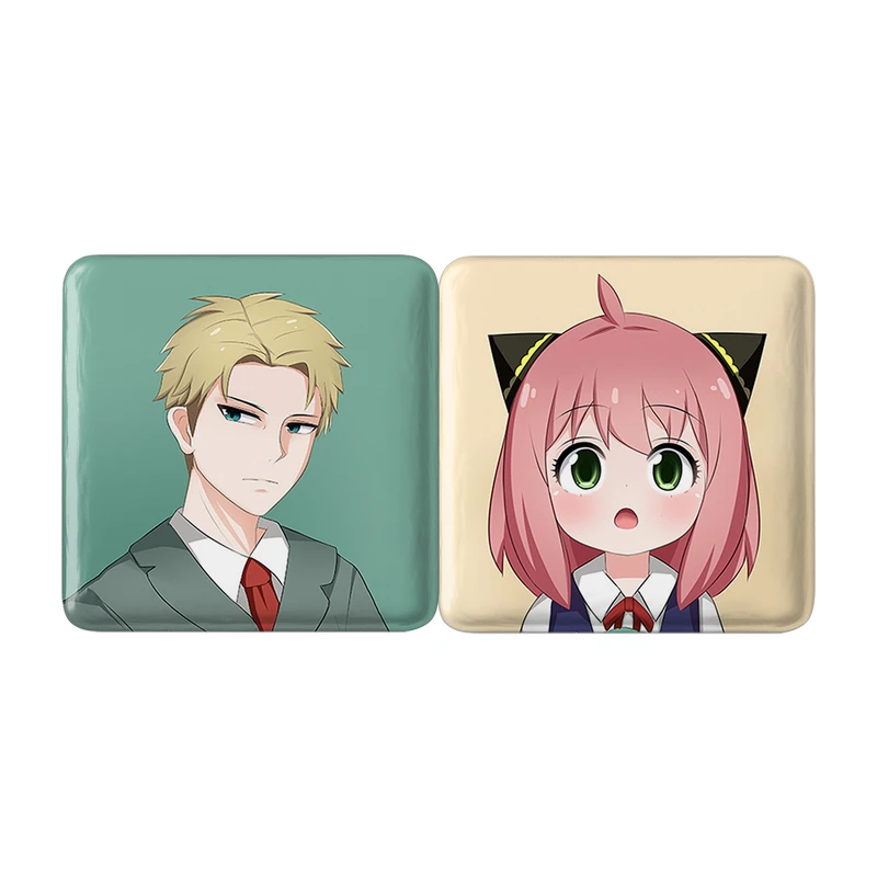 مگنت خندالو مدل آنیا و لوید انیمه اسپای ایکس فمیلی Spy × Family کد A83 مجموعه 2 عددی