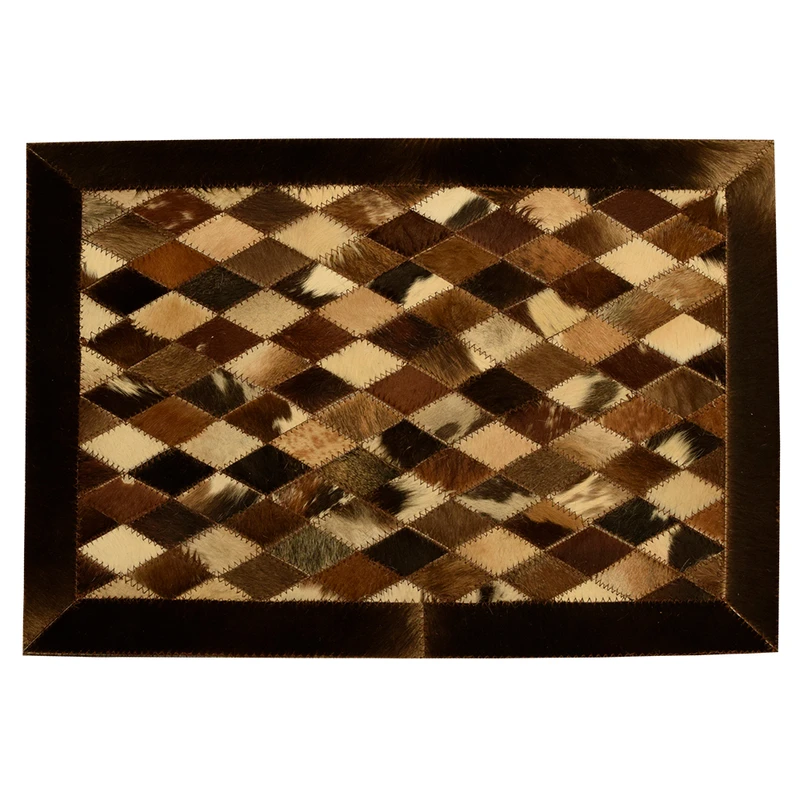 کلاژ پادری پوست و چرم 0.5 متری مدل لوزی کد 001