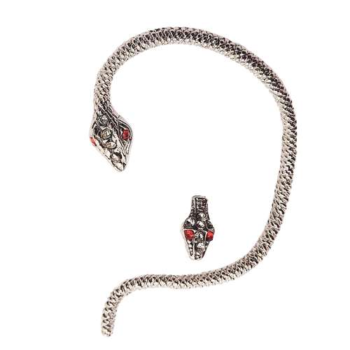 گوشواره زنانه مدل ایر کراس طرح مار کد 651KRZ