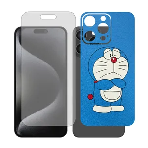 Glass Together model matte screen protector suitable for Apple iPhone 15 Pro Max mobile phone with cover sticker on the back of the phone