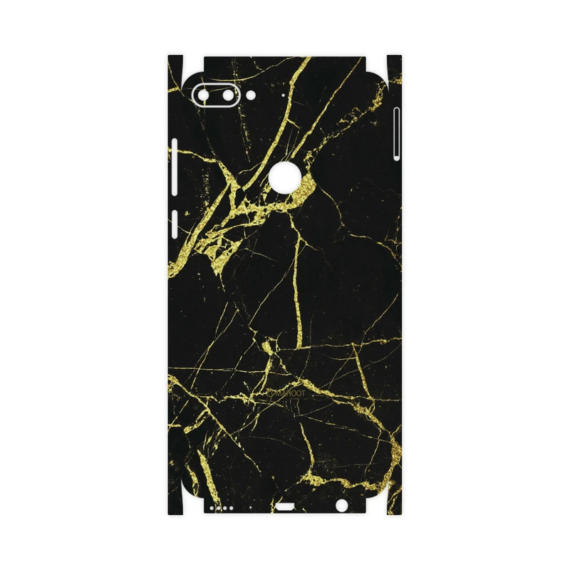 برچسب پوششی ماهوت مدل Graphite-Gold-Marble-FullSkin مناسب برای گوشی موبایل اچ تی سی Desire 12 Plus