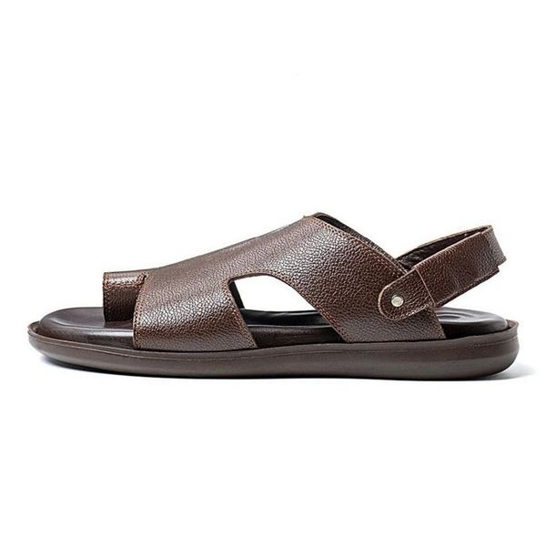 صندل مردانه پاتن چرم آفتاب مدل Z52