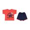 ست تی شرت و شلوارک نوزادی پسرانه آدمک مدل 2171250-72