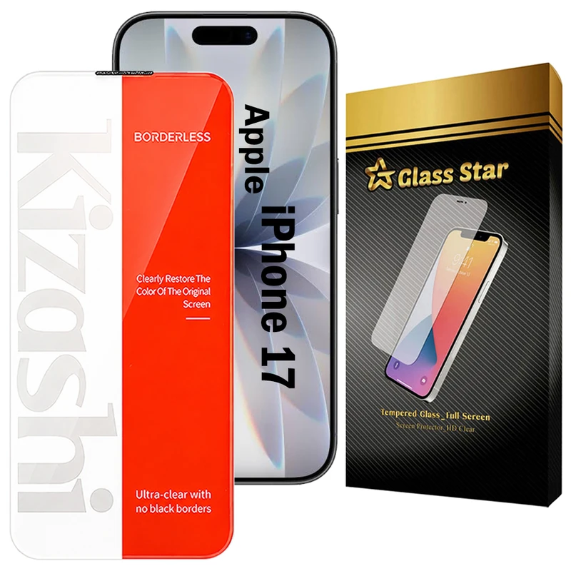 محافظ صفحه نمایش گلس استار مدل KIZNOSTG مناسب برای گوشی موبایل اپل iPhone 17