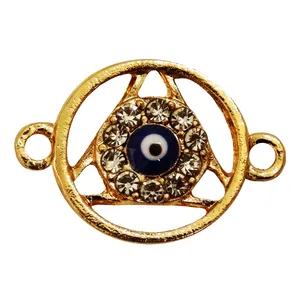 آویز دستبند مدل چشم و نظر نگین دار کد AD 629