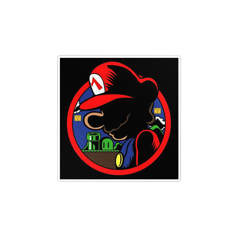 استیکر لپ تاپ ماسا دیزاین طرح mario مدل STKA00359
