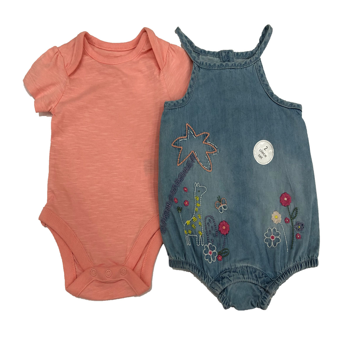 بادی آستین کوتاه نوزادی مادرکر مدل 41 مجموعه 2 عددی