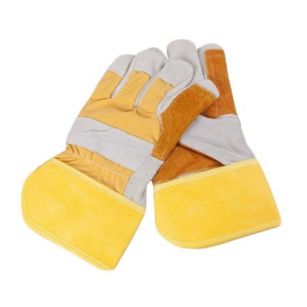 دستکش ایمنی مدل چرم کف دوبل دستکش ایمنی مدل چرم کف دوبل