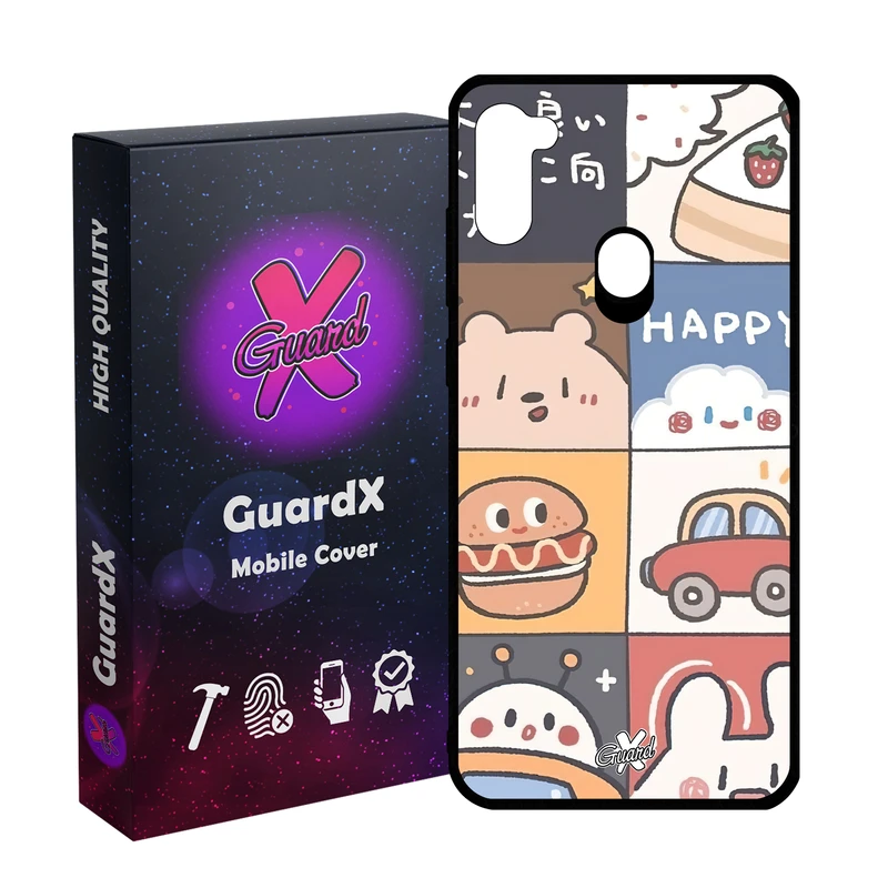 کاور گارد ایکس طرح دخترانه مدل Glass10513 مناسب برای گوشی موبایل سامسونگ Galaxy A11/M11