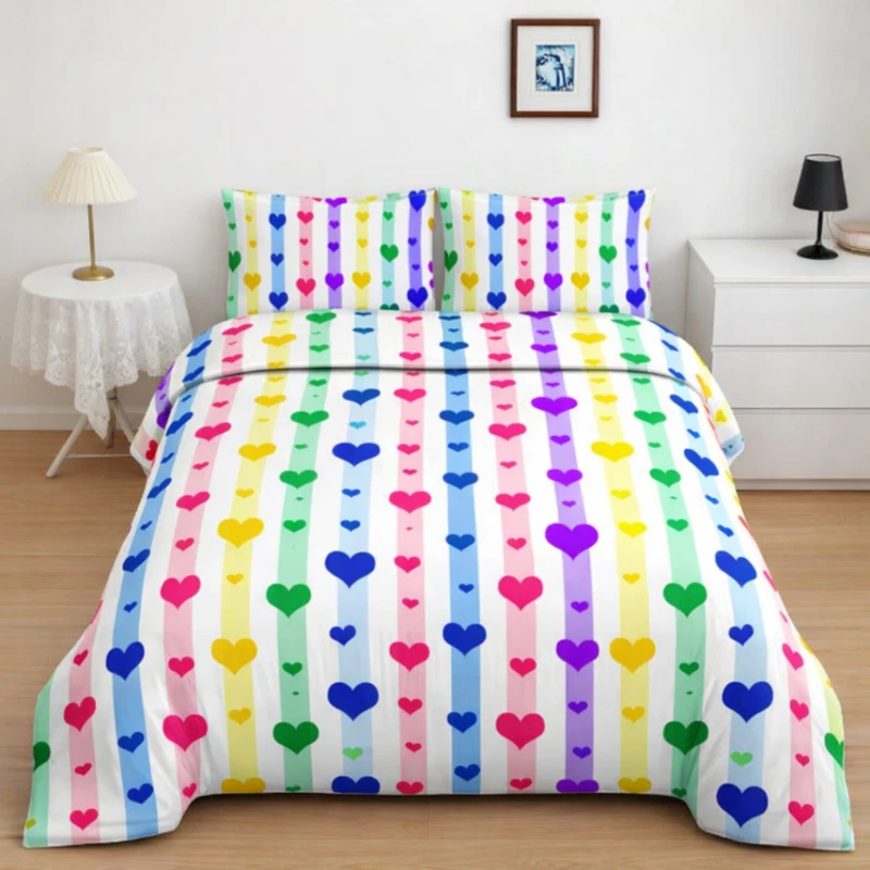 سرویس خواب 1 نفره 4 تکه شبنواز مدل قلب کد ۲۰۳۵