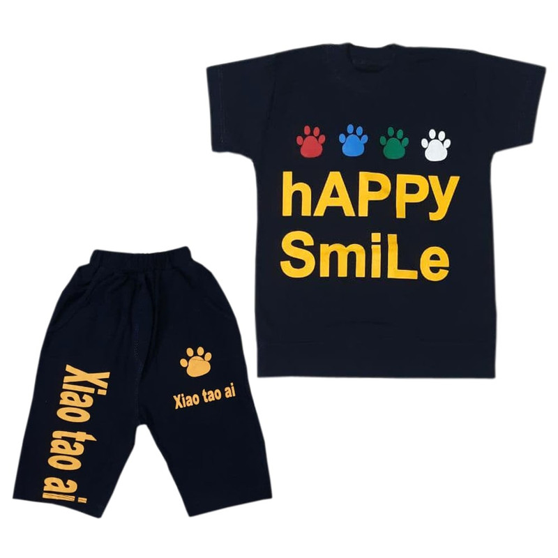 ست تی شرت و شلوارک پسرانه مدل A301