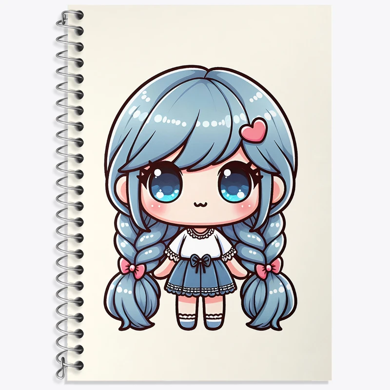 دفتر زبان 50 برگ خندالو مدل سه خط طرح دخترانه کد N5037