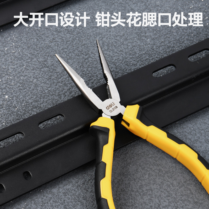 انبر دم باریک دلی مدل DL2108 سایز 8 اینچ