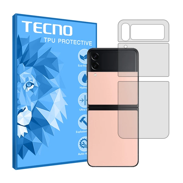 محافظ پشت گوشی شفاف تکنو مدل HyGEL مناسب برای گوشی موبایل سامسونگ  Galaxy Z Flip3 5G