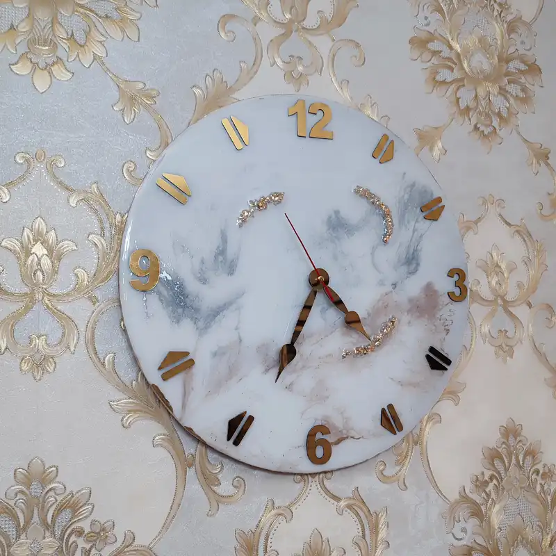 ساعت دیواری رزینی کد 03