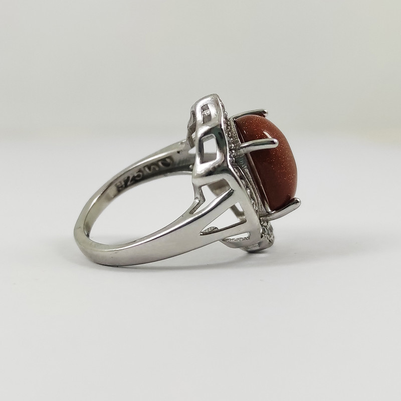 انگشتر نقره زنانه سلین کالا مدل گل یخ عقیق انگشتر نقره زنانه سلین کالا مدل گل یخ عقیق