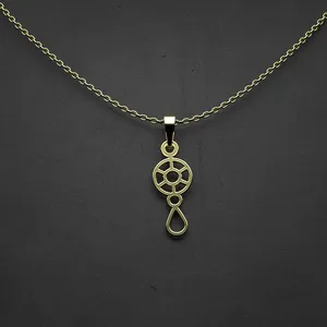 گردنبند طلا 18 عیار زنانه مدوپد مدل هندسی کد S2-1-1240