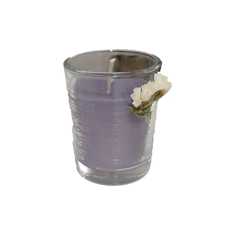 شمع دست‌ساز بدون‌بو مدل مخروط زمان اتمام 1 ساعت بسته 2 عددی