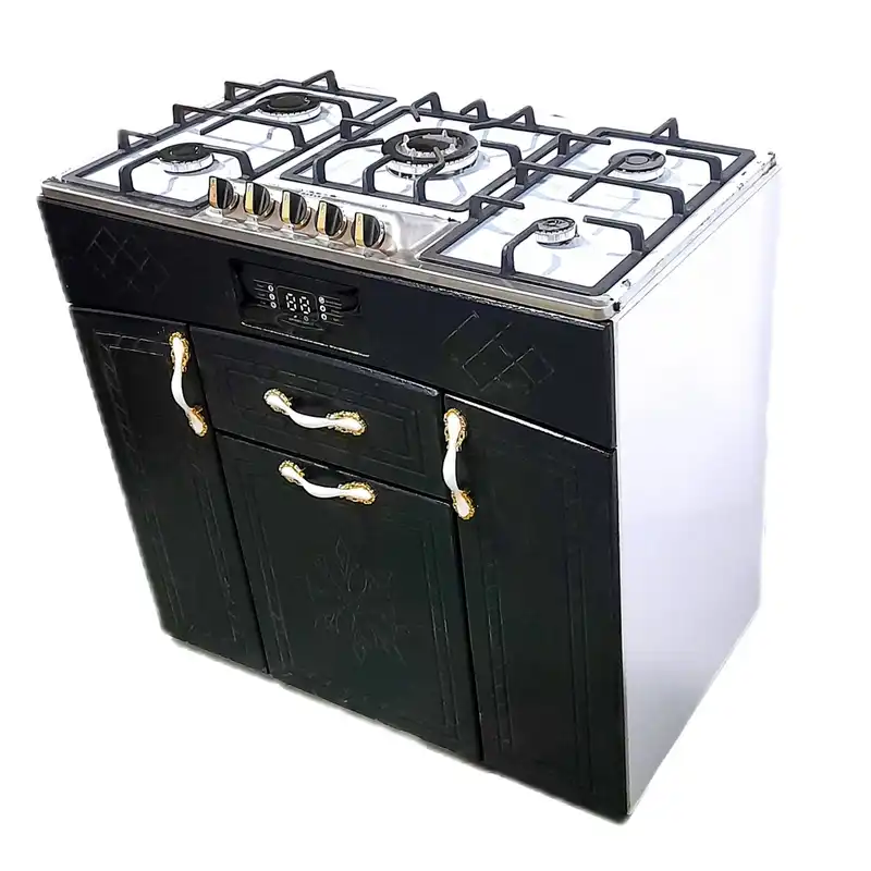 اجاق گاز 5 شعله هاکان مدل اجاق گاز چهار درب صفحه استیل اپکسی کوهان دار