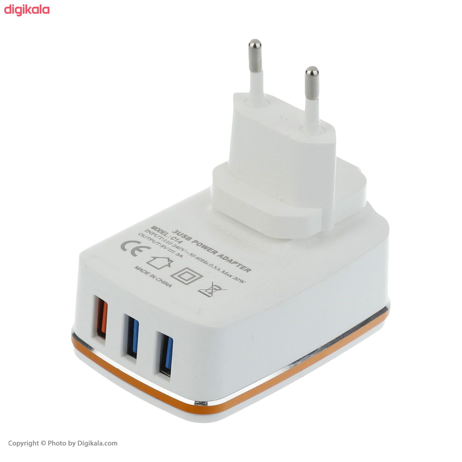شارژر دیواری بیبوشی مدل c15 به همراه کابل تبدیل MicroUSB main 1 8