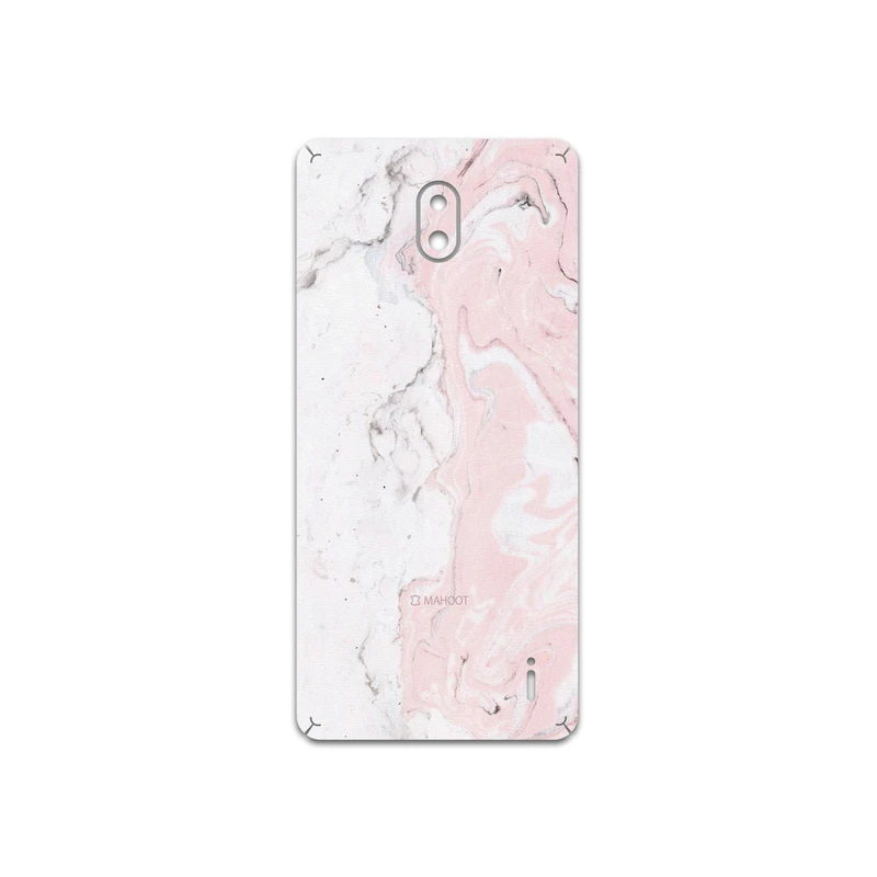 برچسب پوششی ماهوت مدل Blanco-Pink-Marble مناسب برای گوشی موبایل نوکیا 1 Plus