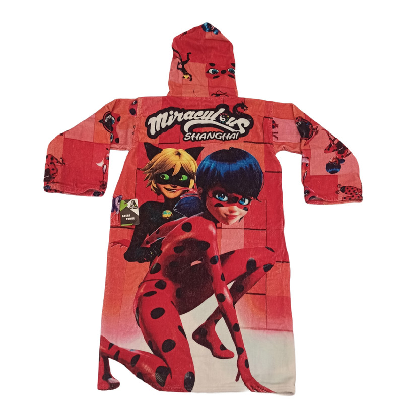 حوله پالتویی کودک آتنا مدل دختر کفشدوزکی سایز 80