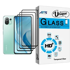 AFS Unique Glass MIX003 Screen Protector For Xiaomi Mi 11 Lite 5G Pack Of 3