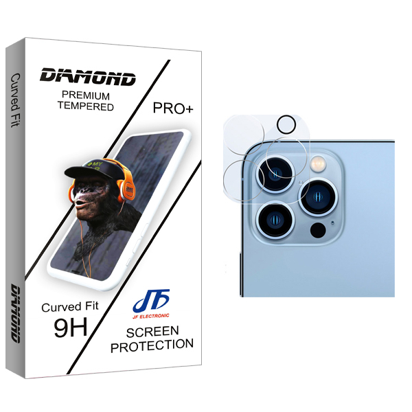 محافظ لنز دوربین جی اف مدل Diamond Glass FLL مناسب برای گوشی موبایل اپل iPhone 13 pro