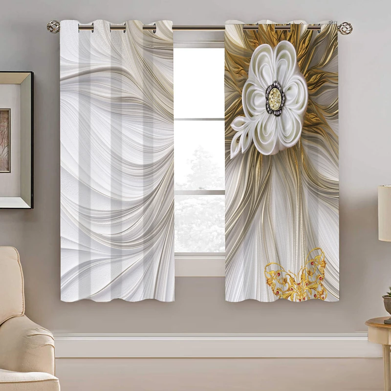 پرده نیروانا طرح گل مدل مخمل کد 5186 سایز 140×200 سانتی متر