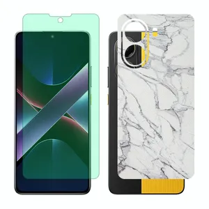 Glass Together model Green light screen protector suitable for Xiaomi Poco X7 Pro mobile phone with back cover sticker