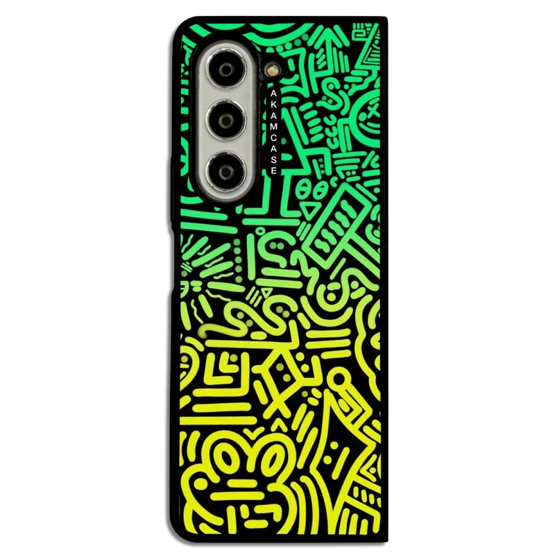 کاور آکام مدل AMC-WSGZFOLD5-DOODLE16 مناسب برای گوشی موبایل سامسونگ Galaxy Z Fold 5