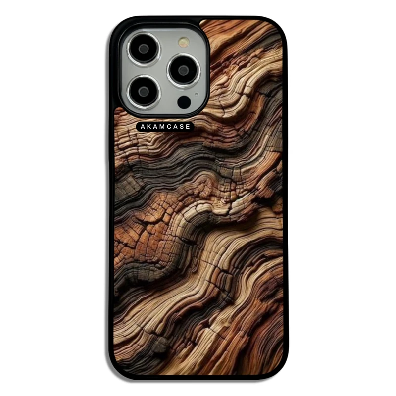 کاور آکام مدل AMC-WA14PROMAX-WOOD-1 مناسب برای گوشی موبایل اپل iPhone 14 Pro Max
