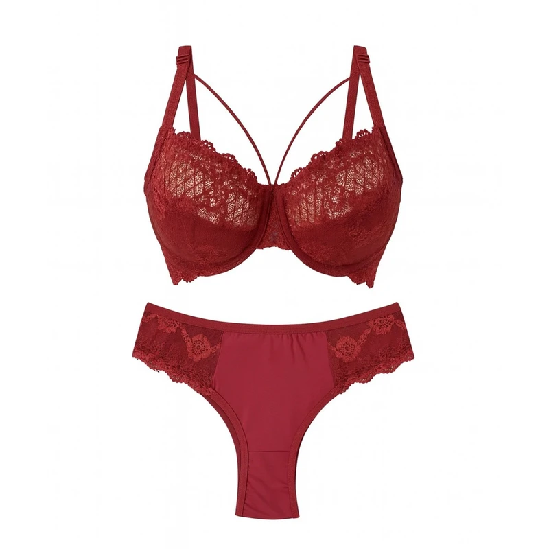 ست شورت و سوتین زنانه مدل دانتل عینکی