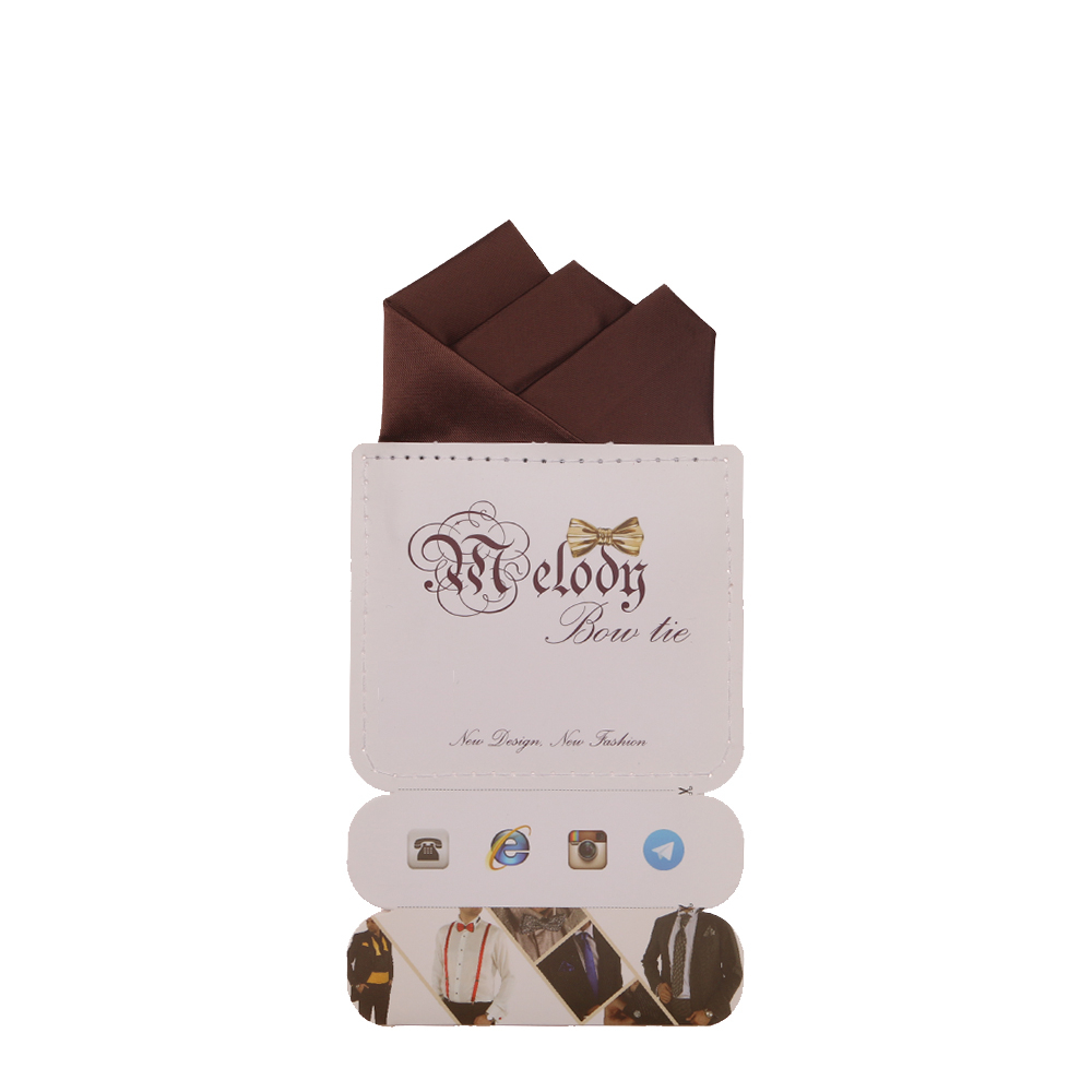 دستمال جیب مردانه ملودی مدل PS5104MSObrwn