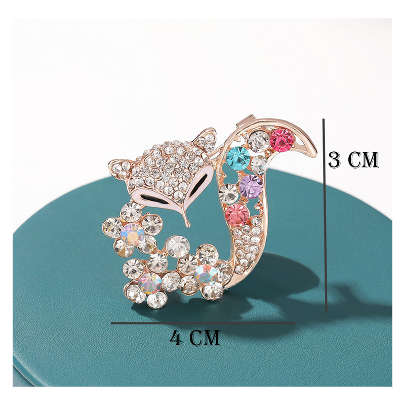 گل سینه زنانه مدل روباه کد 00581