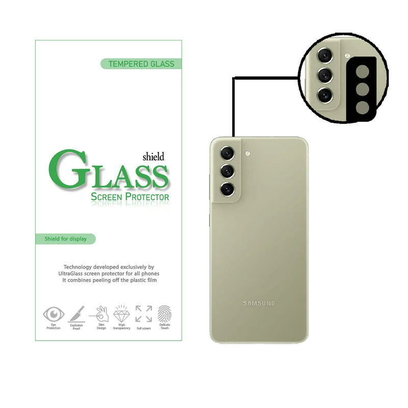  محافظ لنز دوربین شیلد گلس مدل LFUL مناسب برای گوشی موبایل سامسونگ Galaxy S21 plus 5G