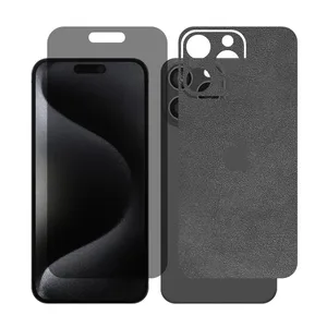 Glass Together model privacy Screen Protector Suitable for Apple iPhone 15 Pro Max Mobile Phone with Back cover sticker