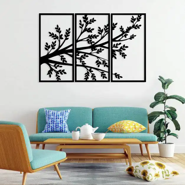 استیکر دیواری طرح درخت کد 008 مجموعه 3 عددی