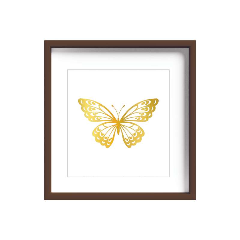 تابلو طلاکوب زرکات طرح پروانه مدل Butterfly