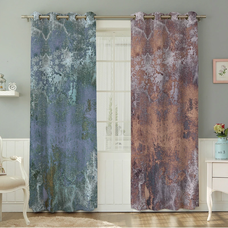 پرده نیروانا طرح سنتی  مدل هازان کد 4459 سایز 140×280 سانتی متر