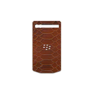 MAHOOT Brown-Snake-Leather Cover Sticker for BlackBerry Porsche Design P9983