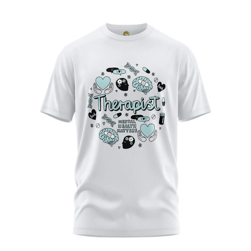 تی شرت آستین کوتاه زنانه هومرو مدل TW272 طرح تراپیست