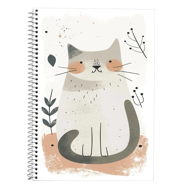 دفتر لغت 50 برگ مدوپد طرح سگ و گربه کد DF17308