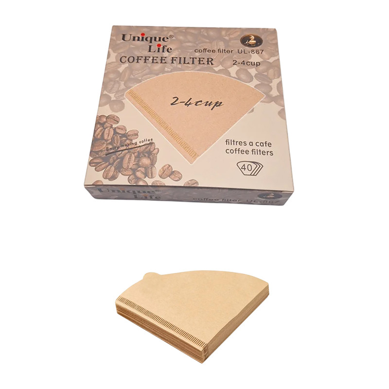 فیلتر قهوه یونیک لایف مدل 2-4 کاپ UL-867 بسته 40 عددی فیلتر قهوه یونیک لایف مدل 2-4 کاپ UL-867 بسته 40 عددی