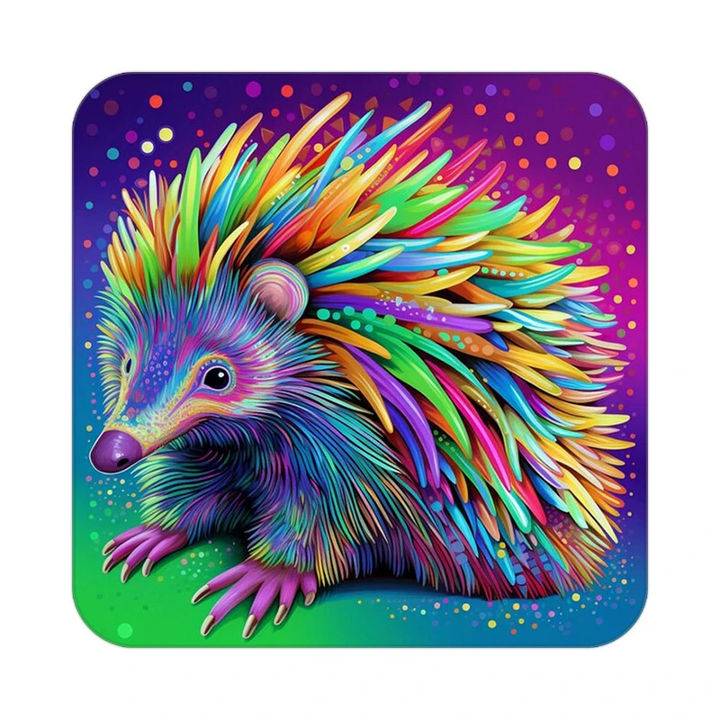 زیر لیوانی کاکتی طرح حیوانات رنگی مدل mp25599